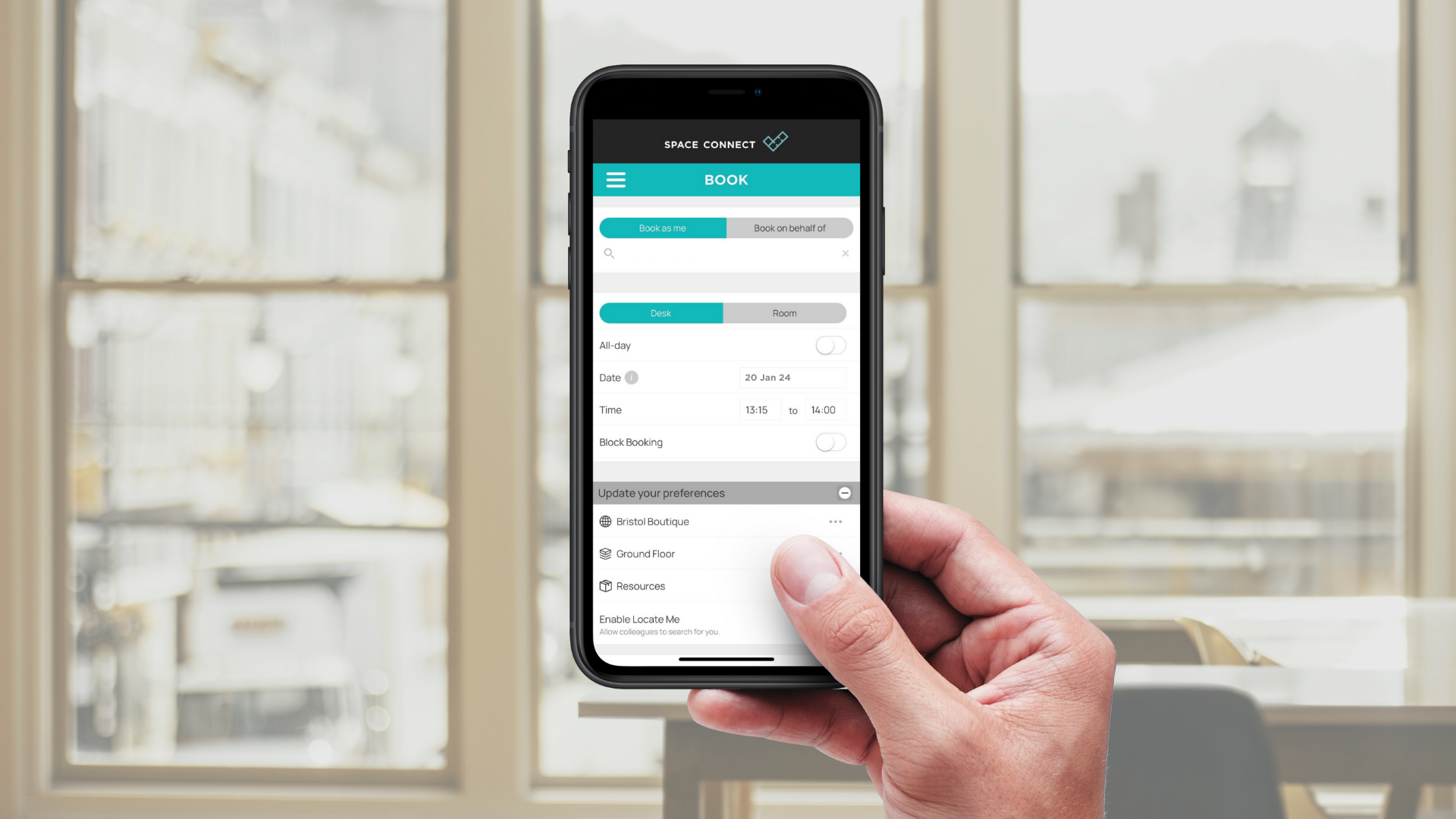 screenshot of Space Connect